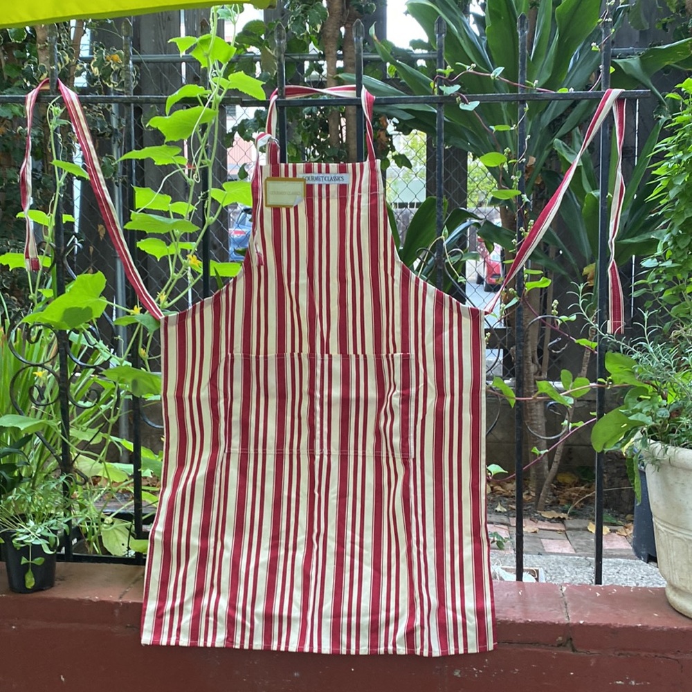 2 Striped Aprons cotton 27w x 36t - Picture 5 of 8